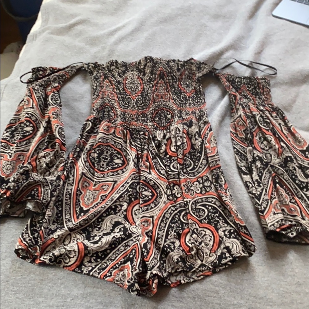 Strapless romper